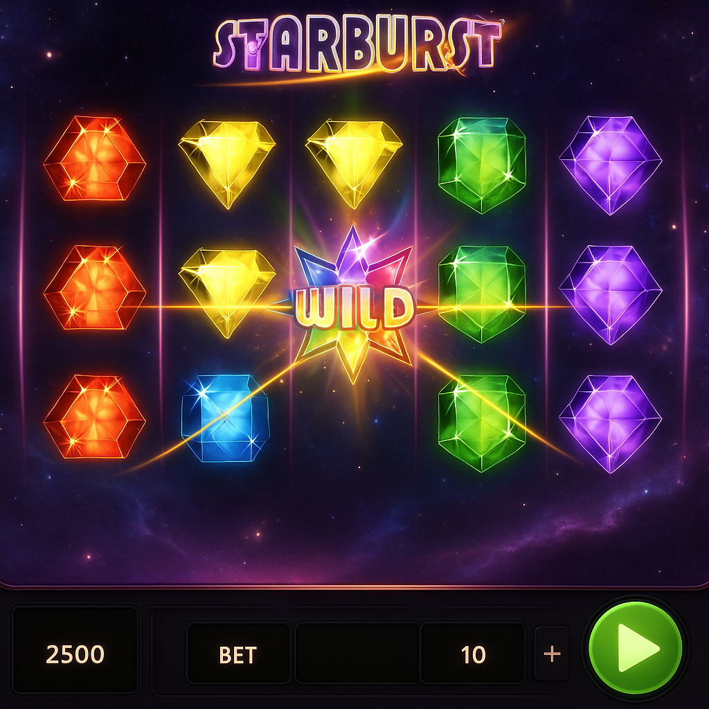 GTBet - Starburst Slot Game by NetEnt