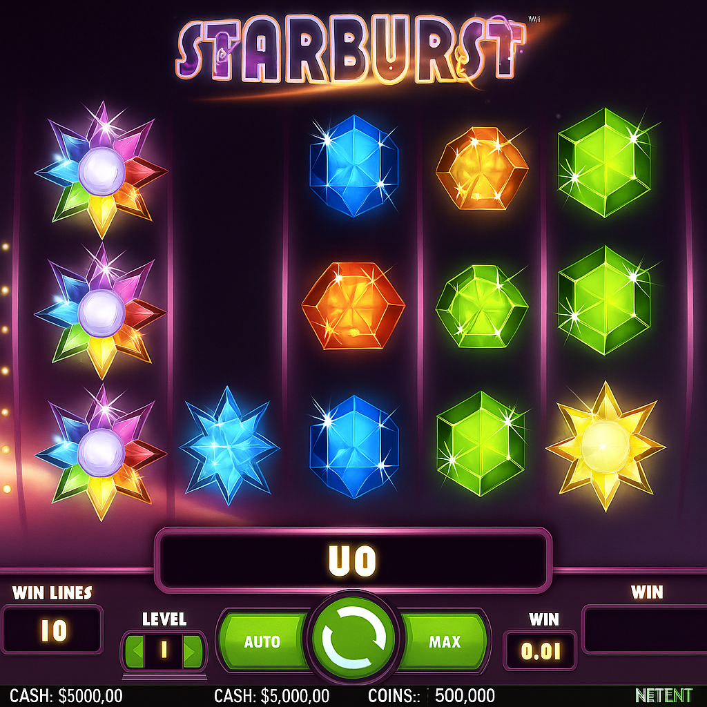 GTBet - Starburst Slot Game - Classic Casino Slot