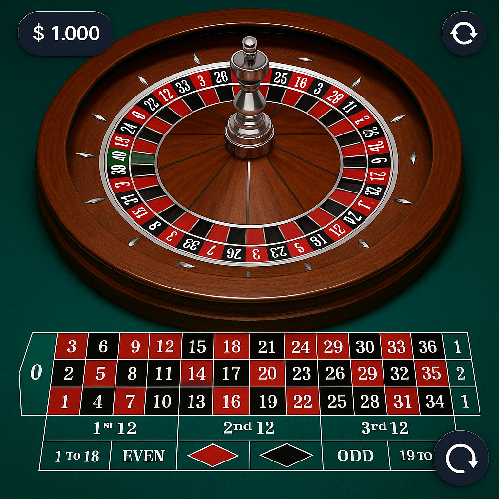 GTBet - Roulette Table Game - European and American Roulette